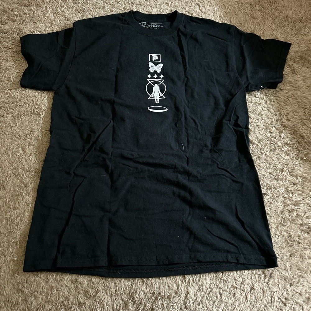 Primitive Black Tee with White Graphic